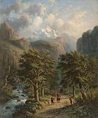 Landschaft im Hochgebirge, vor 1888