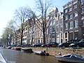 Some of the houses along the edge of the canal.