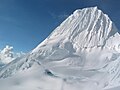El nevado Alpamayo, declarado en Münich (1966) como «La montaña más hermosa del mundo».