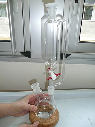 <span class="mw-page-title-main">Dropping funnel</span> Laboratory glassware used to transfer fluids slowly