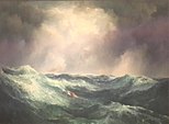 Thomas Moran, Un mar enfadat (1887)