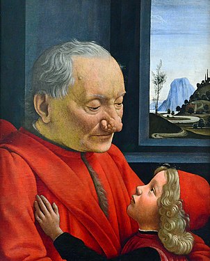 Domenico Ghirlandaio Un vieil homme et son petit fils Musée du Louvre