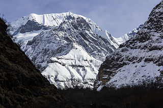Annapurna III Mountain in Nepal