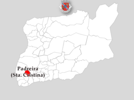 Kaart van Santa Cristina de Padreiro