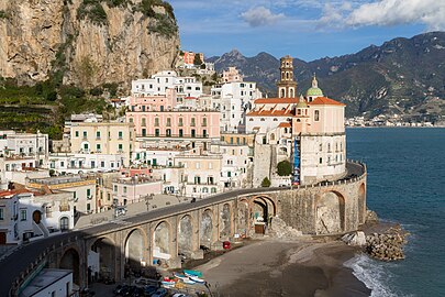 Amalfitana Road from Amalfi to Salerno