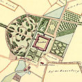 Castle plan, detail of a map of 1823