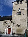 Église Saint-Jacques : façade sur la place du Château.