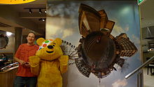 Figura de Pudsey Bear, mascota de Children in Need, producido anualmente por la BBC.