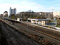 Haltepunkt Nürnberg-Neusündersbühl, Blick von der Jansenbrücke auf den ehemaligen Haltepunkt (aufgelassen am 10. Dezember 2006); Aufnahme vom März 2008