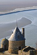 Golful Mont Saint-Michel din Normandia.
