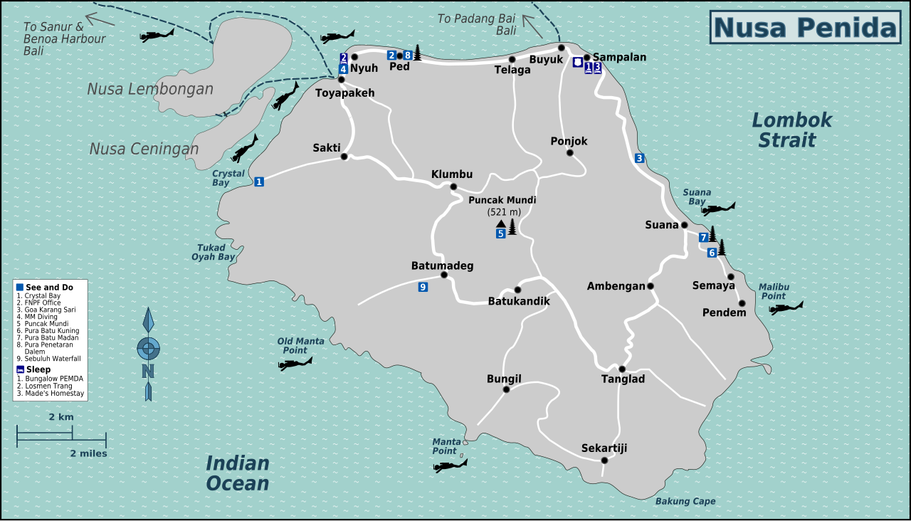 Bali-NusaPenida-Map