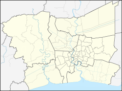 Pathum Thani trên bản đồ Vùng đô thị Bangkok