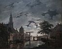 Bartholomeus Johannes van Hove - Dutch Town by Moonlight.jpg