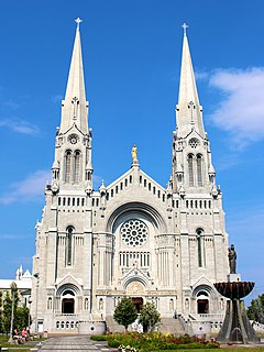 Basilica of Sainte-Anne-de-Beaupré Church in Quebec, Canada