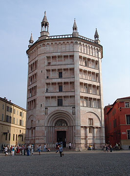 Das Baptisterium der Kathedrale von Parma