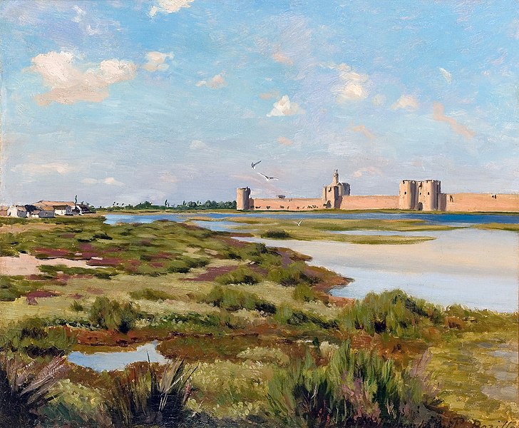 File:Bazille, Frédéric - Aigues-Mortes.jpeg