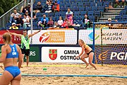 Deutsch: Beachhandball Europameisterschaften 2019 (Beach handball Euro); Tag 6: 7. Juli 2019 – Spiel um Platz Drei, Frauen, Kroatien-Niederlande 0:2 (14:23, 20:22) English: Beach handball Euro; Day 6: 7 July 2019 – Women's Bronze Medal Match – Croatia-Netherlands 0:2 (14:23, 20:22)