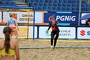 Deutsch: Beachhandball Europameisterschaften 2019 (Beach handball Euro); Tag 5: 6. Juli 2019 – Frauen, Platzierungsspiel für die Ränge 9–12, Deutschland-Polen 2:1 (22:23, 19:16, 7:6) English: Beach handball Euro; Day 5: 6 July 2019 – Placement Match/Cross Match for rank 9–12 Women – Germany-Poland 2:1 (22:23, 19:16, 7:6)