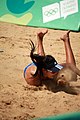 Deutsch: Beachvolleyball bei den Olympischen Jugendspielen 2018; Tag 8, 14. Oktober 2018; Mädchen, Achtelfinale – Mexiko-China 0:2 (15–21/16–21) English: Beach volleyball at the 2018 Summer Youth Olympics at 14 October 2018 – Girls Round of 16 – Mexico-China 0:2 (15–21/16–21)