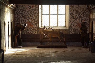 Bears and stag in Bebenhausen.JPG