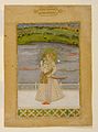 Бхаванидас. Радж Сингх на террасе любуется видом. 1728. Частное собрание.
