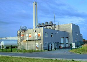 Biomass cogeneration plant Werl - Zunftweg entrance
