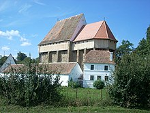 Biserica fortificată din Brădeni Machetă pentru biserica fortificată din Brădeni Planul fortificaţiei din Brădeni[1]