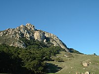 Una veduta ravvicinata del Bishop Peak.