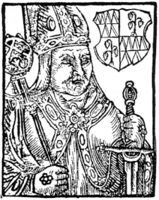 Vyobrazení Bruna ze Schauenburku v knize Zrcadlo slavného markrabství moravského od Bartoloměje Paprockého z roku 1593