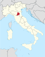 Lage innerhalb Italiens