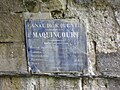 Macquincourt (Bony), plaque à la sortie nord du tunnel de Riqueval.