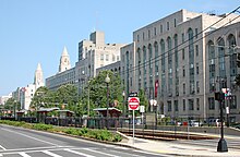 The College of Arts and Sciences fronts along busy Commonwealth Avenue Boston University College of Arts and Sciences.jpg