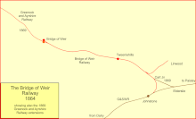 System map of the Bridge of Weir Railway Bridge of weir rly.gif