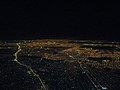 Noční letecký snímek metropolitní oblasti Gran Buenos Aires