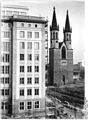 St.-Ulrich-und-Levin-Kirche und Neubauten in Magdeburg, 3. Oktober 1955