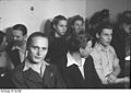Öffentlicher Prozeß am 15. Juni 1949 gegen jugendliche "Wahlsaboteure" im Hause der Gasag, Neue Friedrichstr. 109-110