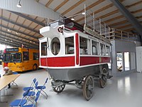 Keiflerbuss i Sporvejsmuseet Skjoldenæsholm, Danmark