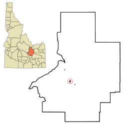 Location in Butte County and the state of آیداهو ایالتی