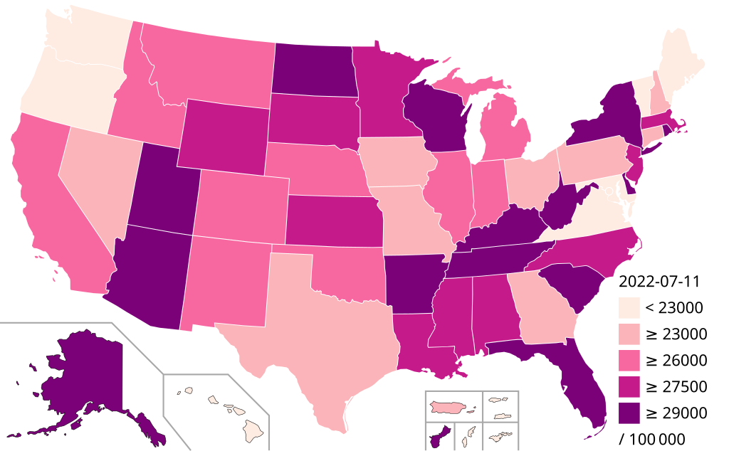 File COVID 19 outbreak USA per capita cases map svg 