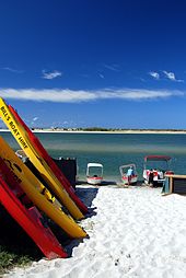 The northern tip of the island is accessed at Caloundra Caloundra, Queensland - Golden Beach & Bribie Island.jpg