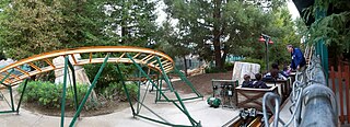 Canyon Blaster (Six Flags Magic Mountain) roller coaster at Magic Mountain