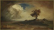 Griechische Küste bei Sturm, um 1849/50
