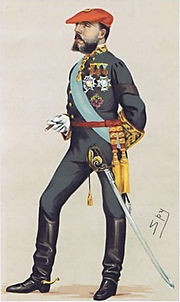 El pretendiente Carlos VII, en un dibujo de la revista Vanity Fair de 1876.