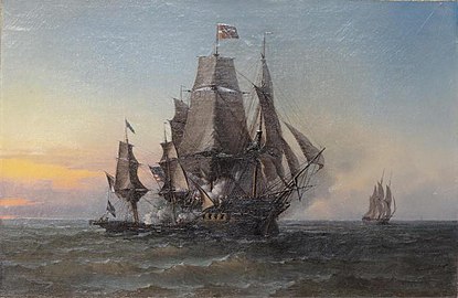 Zdobycie statku „Triton” przez „Cartiera” pod dowództwem Surcoufa w 1796 r. – obraz Léona Trémisota