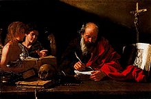 Saint Jerome with Two Angels (1617) oil on canvas (116 x 173 cm) Palatine Gallery. Palazzo Pitti, Florence