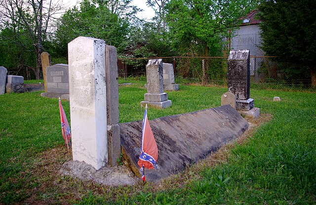 Grave of Confederate bushwhacker Champ Ferguson near Sparta