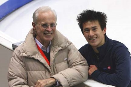 Chan and Don Laws at the 2007–08 Grand Prix Final