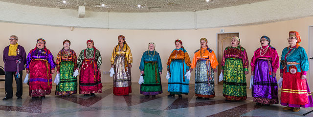 A Izhma komi and Kildin Sámi choir in Lovozero, Murmansk Oblast.