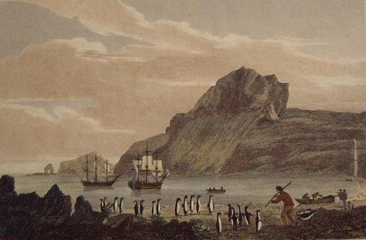 Christmas Harbour, Kerguelens Land, 1811, by the English engraver George Cooke[7]