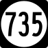 State Route 735 Markierung